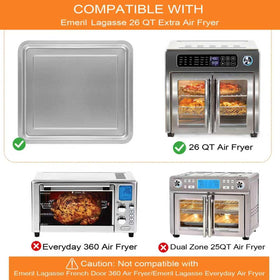 GWYXC Emeril Lagasse 26QT replacement rack in stainless steel for sturdy meals.