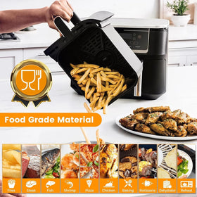 GWYXC multi foods compatibility grill pan supports fries, vegetables, fish