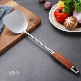 GXONE stainless steel wok utensil resists denting and chipping during busy cooking.