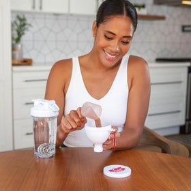 Gym Rats four-pack travel funnels for convenient flavor and bottle pairing
