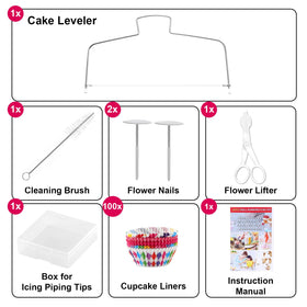 Gymdin 222pcs cake leveler for even cake layers and clean edges