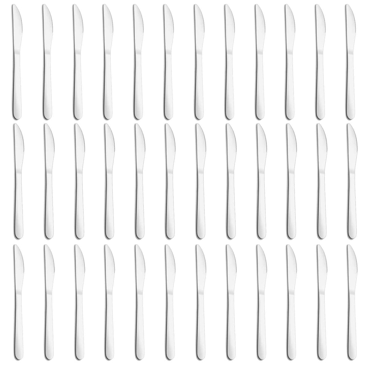 Gymdin 36-piece butter knives pack for daily meals.