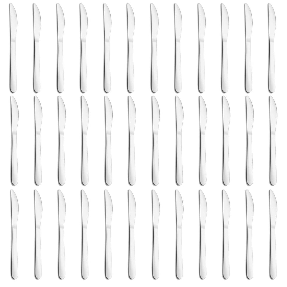 Gymdin 36-piece butter knives pack for daily meals.