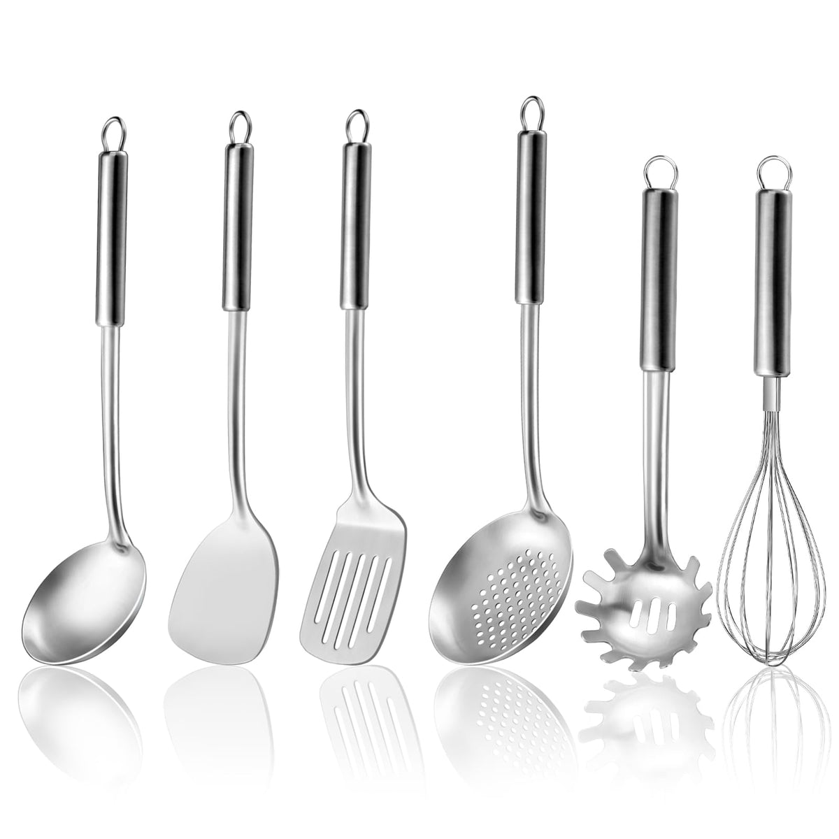 Gymdin 6-piece utensils set, full spread in durable stainless steel for everyday use