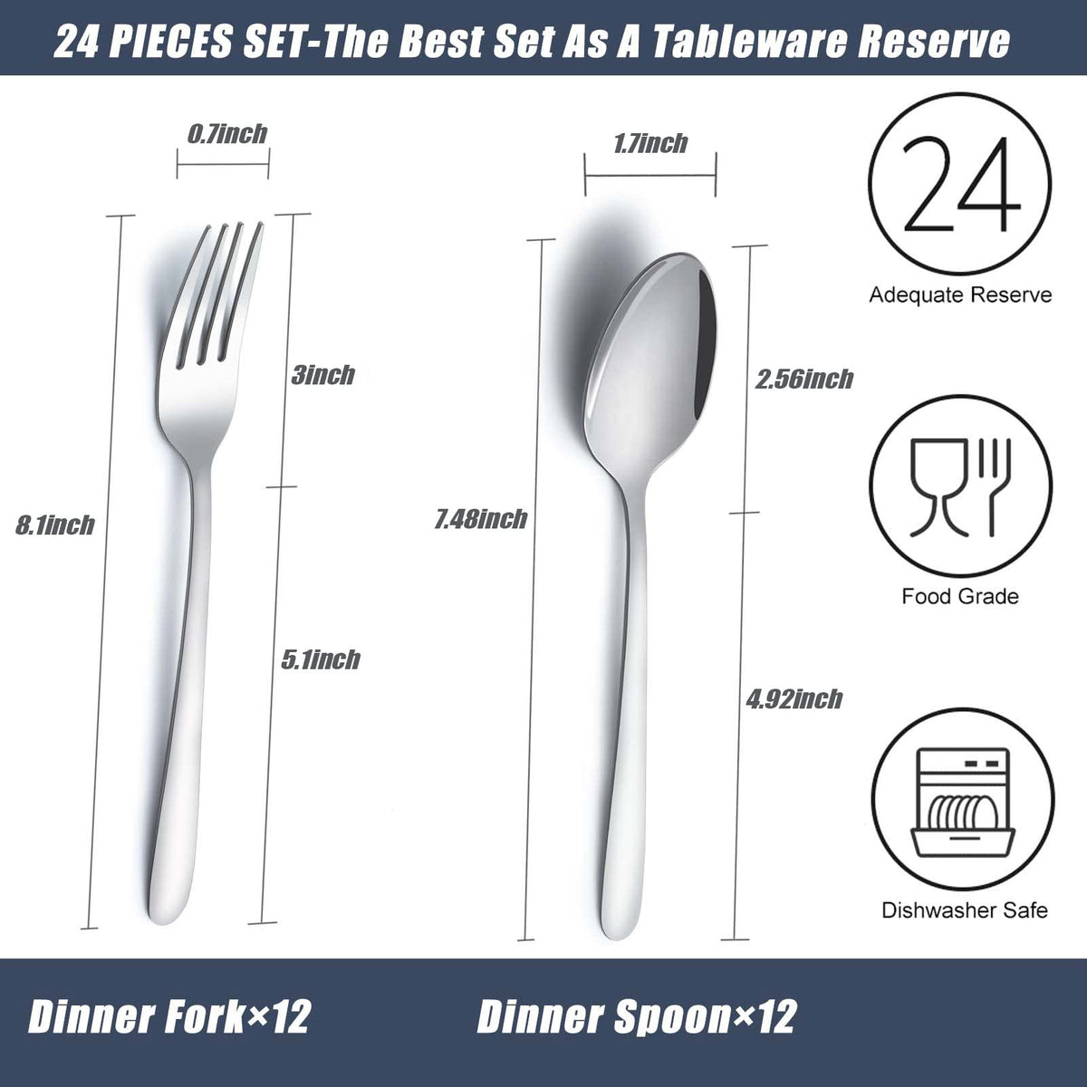 Gymdin dinner forks with mirror polished finish for elegant table presentation.