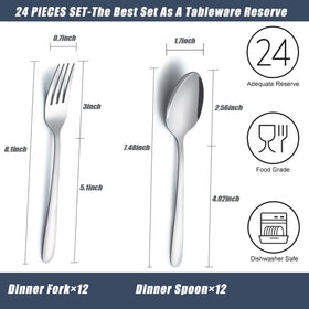 Gymdin dinner forks with mirror polished finish for elegant table presentation.