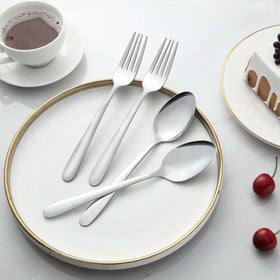 Gymdin mirror finish flatware adds subtle shine to any meal.