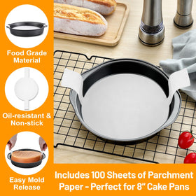 Gymdin parchment ears enable a flawless one-step cake release