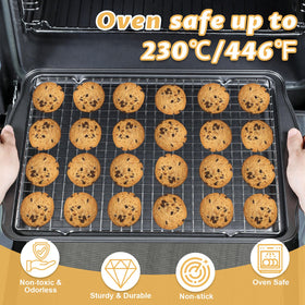 Gymdin grease draining racks and sheets support crispier results with less mess.