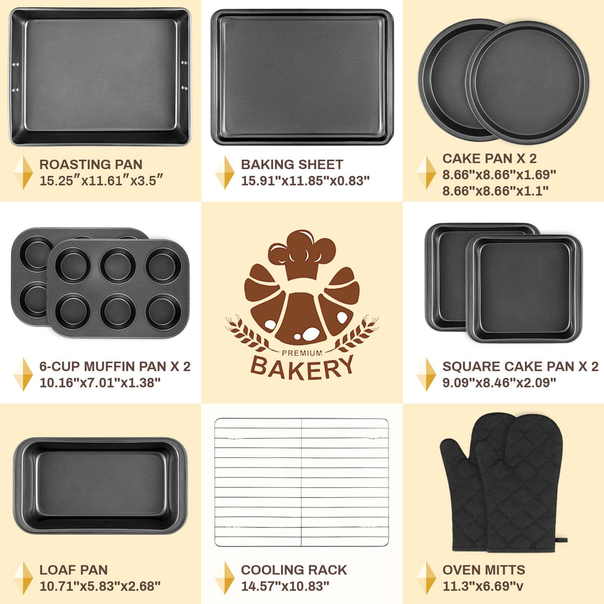 Gymdin loaf pan with compact design for neat loaf slices.