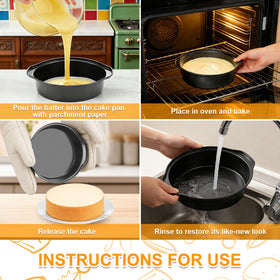 Gymdin non-stick coating, easy release from pans.