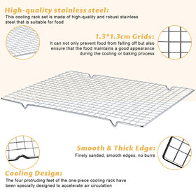 Gymdin nonstick baking sheets help prevent sticking and simplify cleanup.
