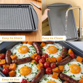 Gymdin durable bakeware withstands high oven temps for flexible meal prep.