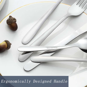 Gymdin silverware set is dishwasher safe for quick cleanup.