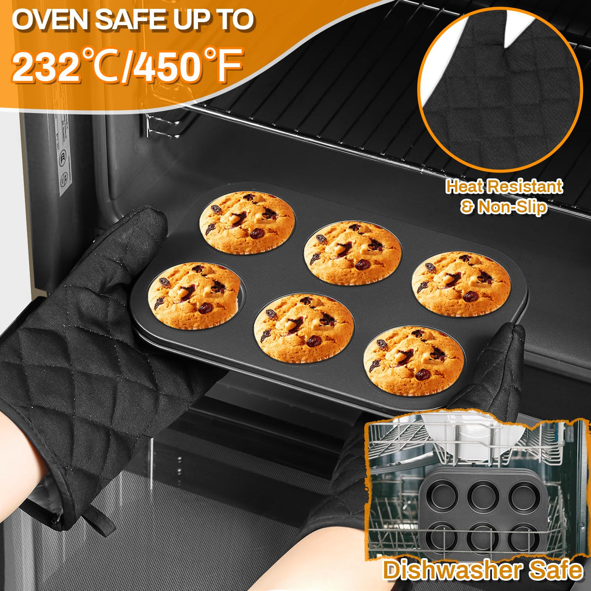 Gymdin square cake pans nest together for space-saving storage.