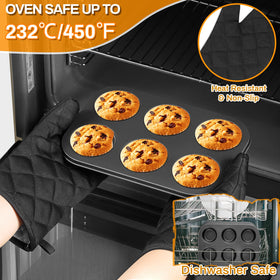 Gymdin square cake pans nest together for space-saving storage.
