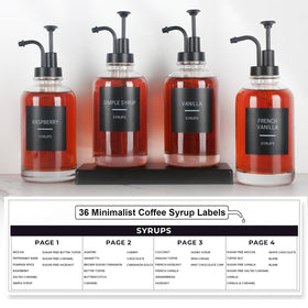 GYOSUGANG syrup labels help identify flavors quickly on busy counters