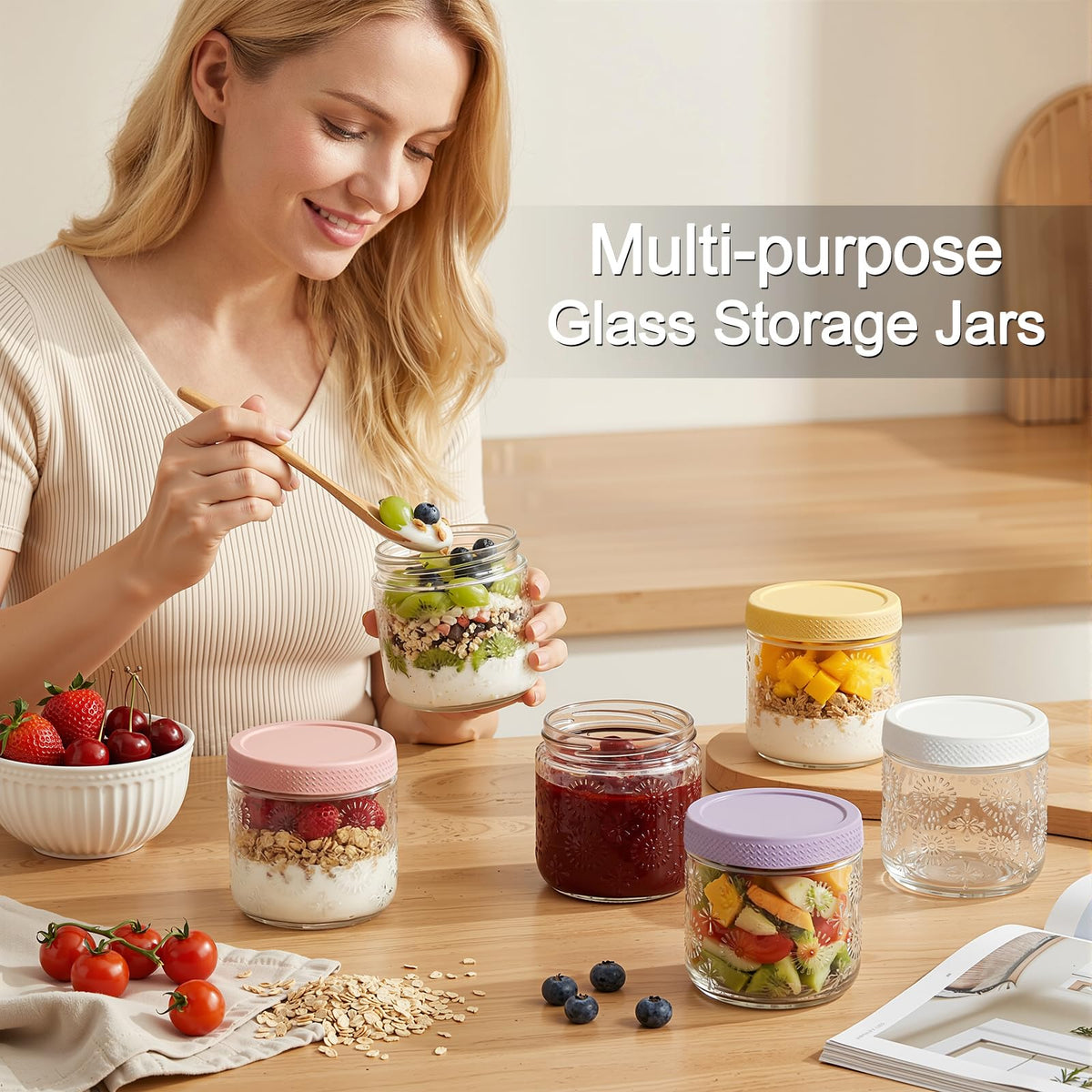 GYOSUGANG six-pack fridge-friendly jars save space
