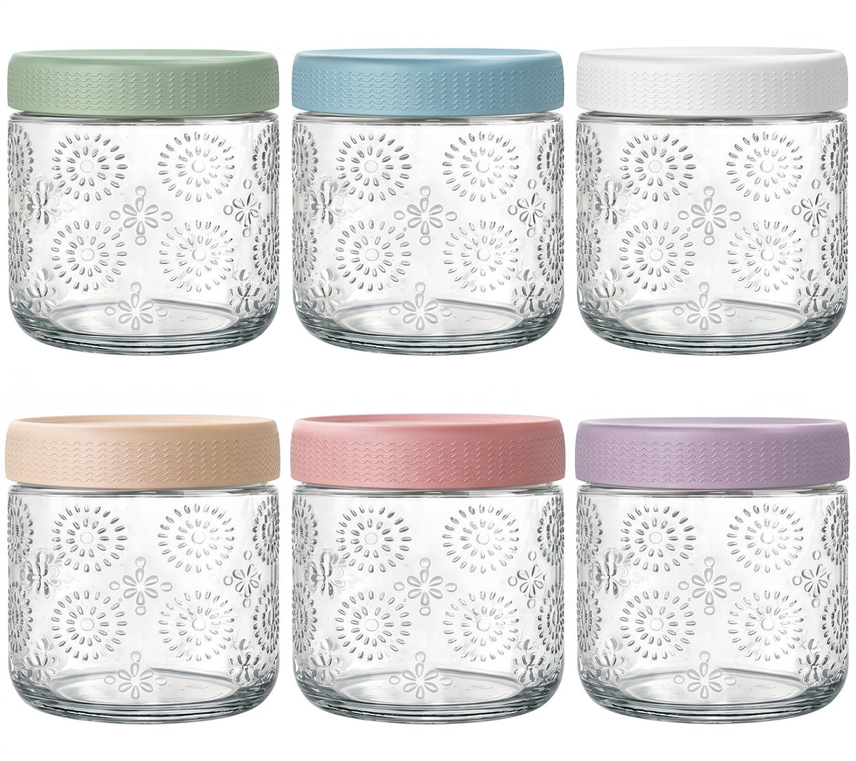 GYOSUGANG overnight oats jar glass with lid for secure meal prep