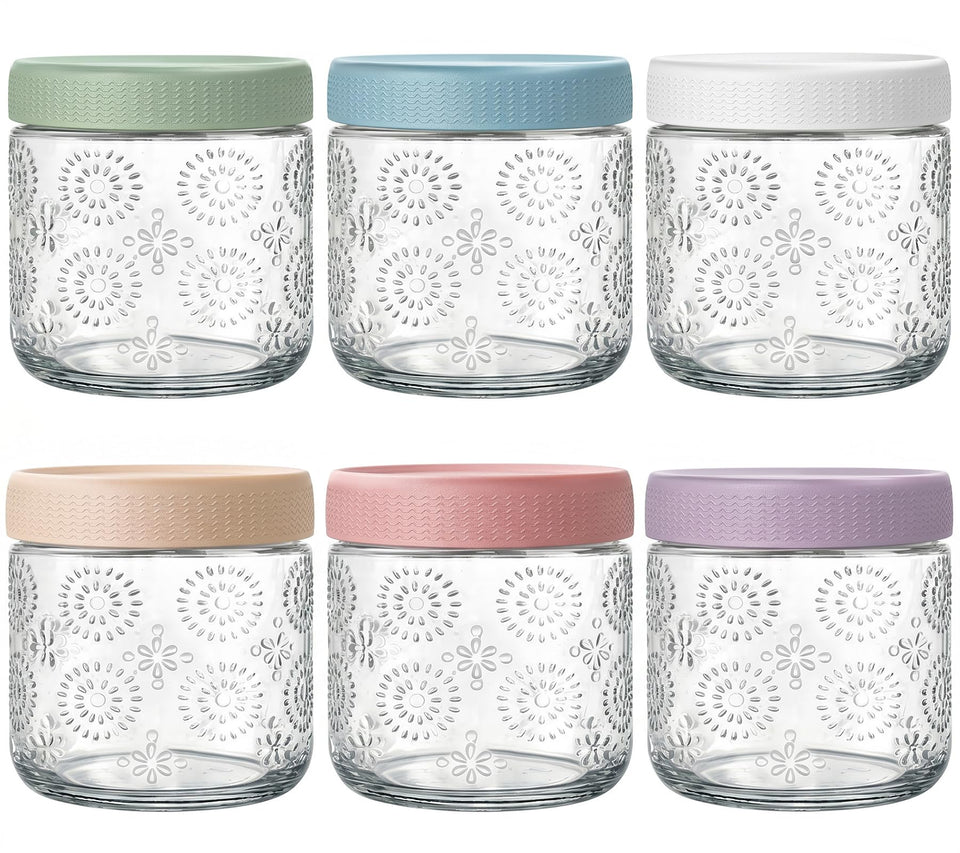 GYOSUGANG overnight oats jar glass with lid for secure meal prep