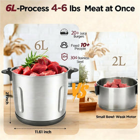 GYQTGO 1200W motor powers tough meats with steady torque