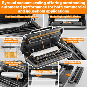 Gyreuni 12-in-1 settings cover dry, moist, and liquid foods