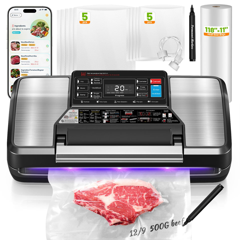 Gyreuni 95KPa vacuum sealer main unit for compact, efficient sealing