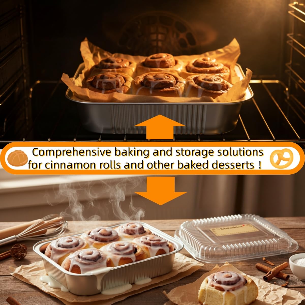 Gyreuni even-heat distribution promotes consistent results in breads and cakes.