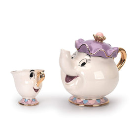 GZHaiTuoSi Mrs Potts cartoon teapot mug shows a charming design for cozy tea moments.