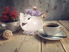 GZHaiTuoSi Mrs Potts and Chip teapot face design adds playful charm