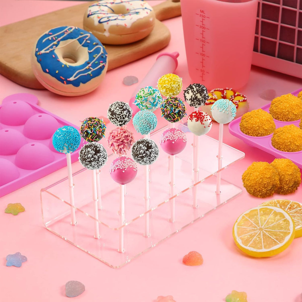 GZMAISULEE cake pop sticks and wrappers ensure clean handling and professional presentation