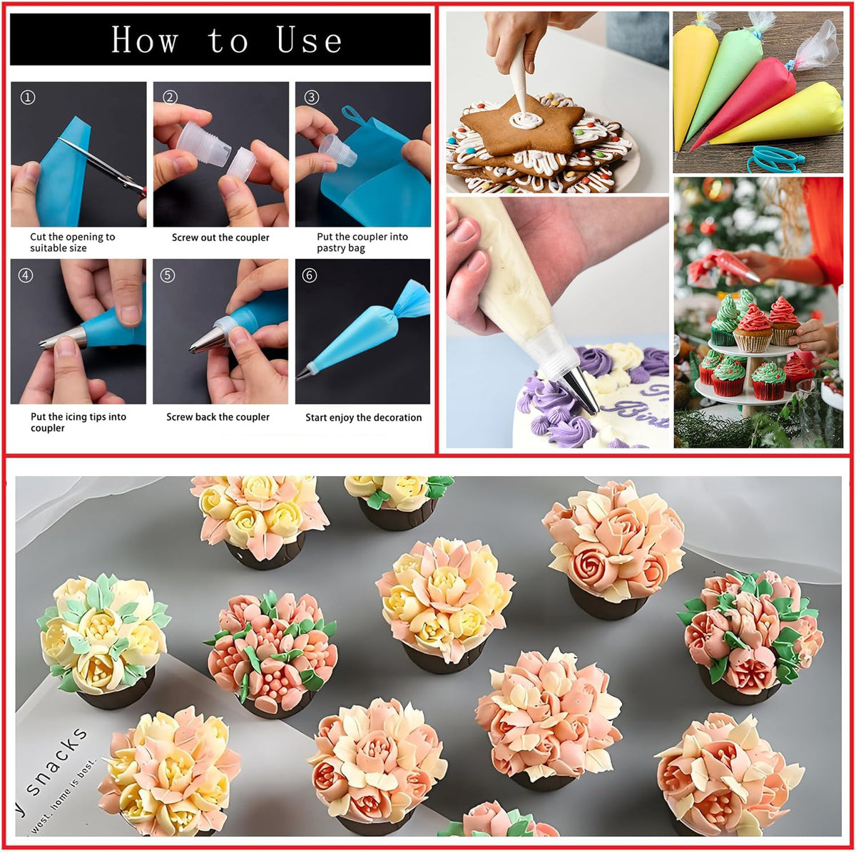 GZMAISULEE parchment papers, cake boards, and spatulas for prep and presentation
