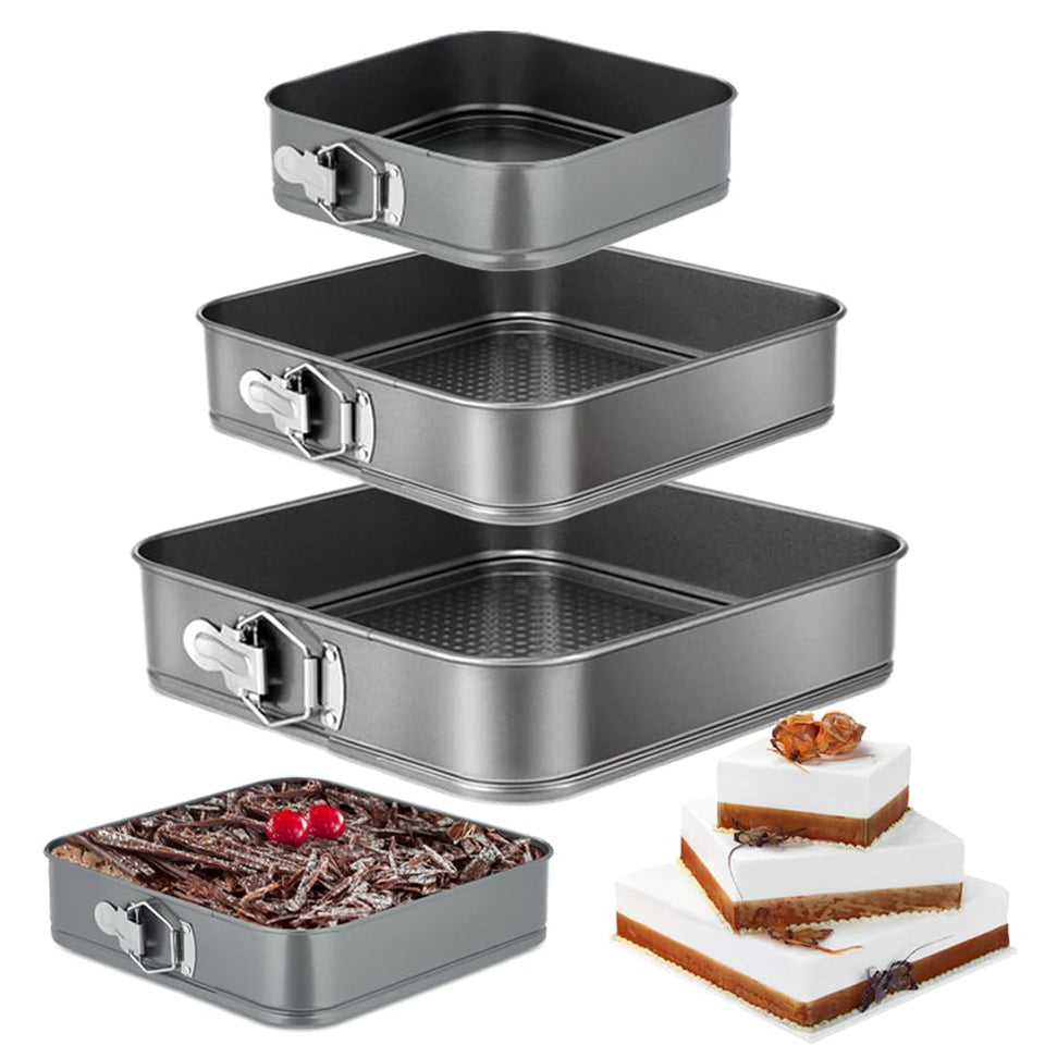 GZMAISULEE Springform 4in leakproof buckle ensures clean, leak-free baking results.