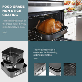 GZMAISULEE 7in removable bottom makes torte release easy.