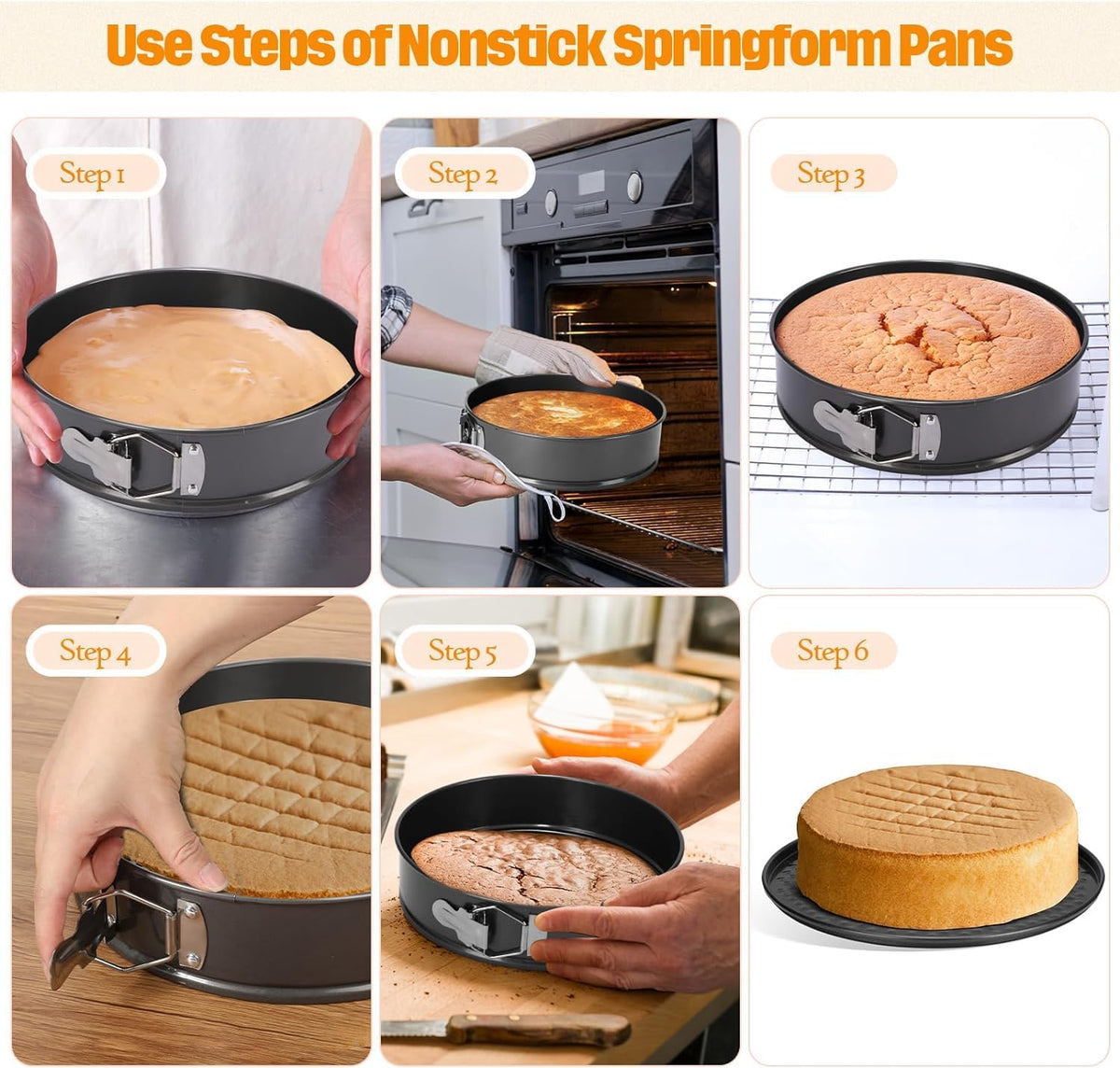 GZMAISULEE 8-inch heart springform pan delivers clean release