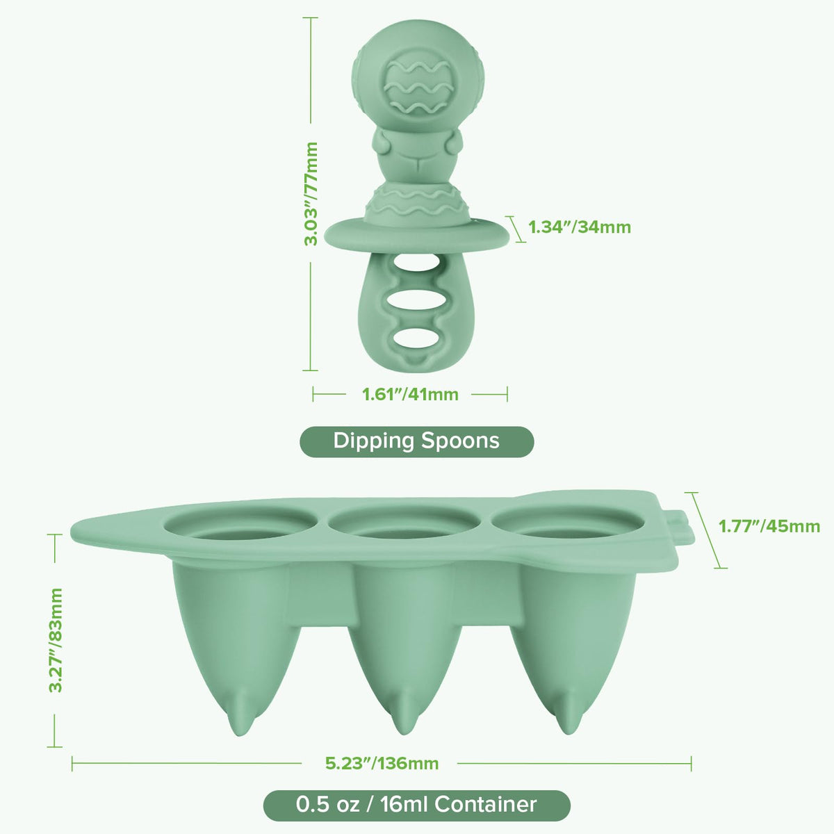 Haakaa silicone pops twist out easily for quick, clean releases.