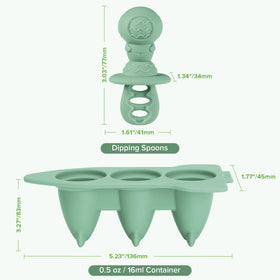 Haakaa silicone pops twist out easily for quick, clean releases.