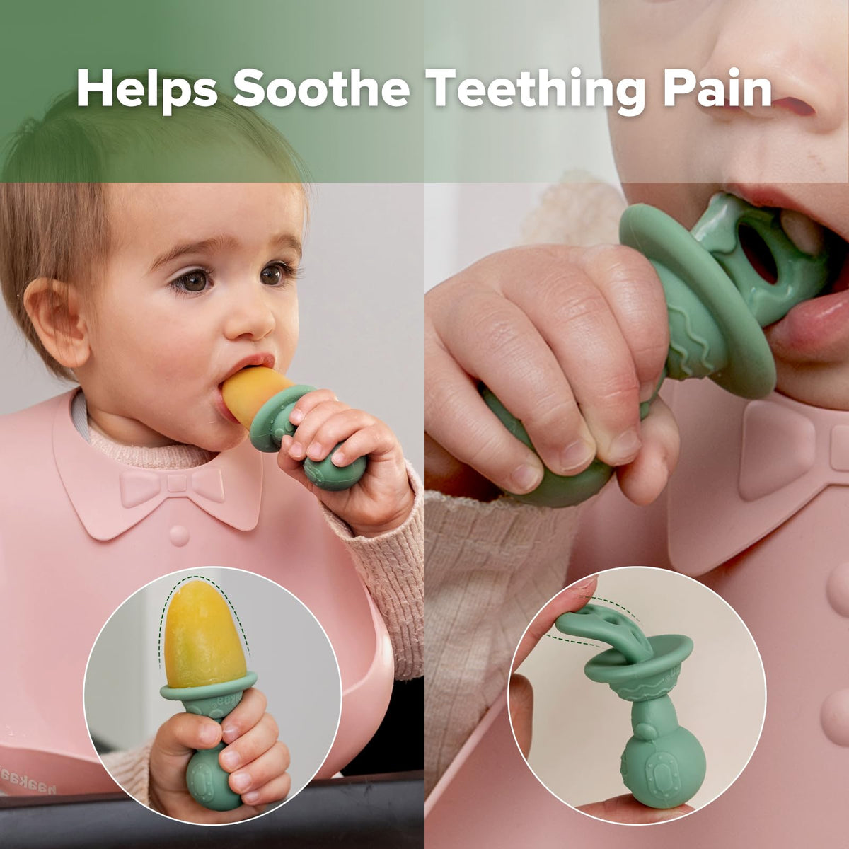 Haakaa half-ounce cavities designed for precise portions of breast milk or puree.
