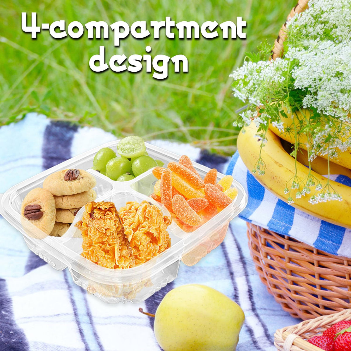 Haawooky versatile containers for work, school, picnics, and snacks on the go