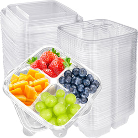 Haawooky 50 Pcs Bento Snack Containers with lids for organized packing and portability
