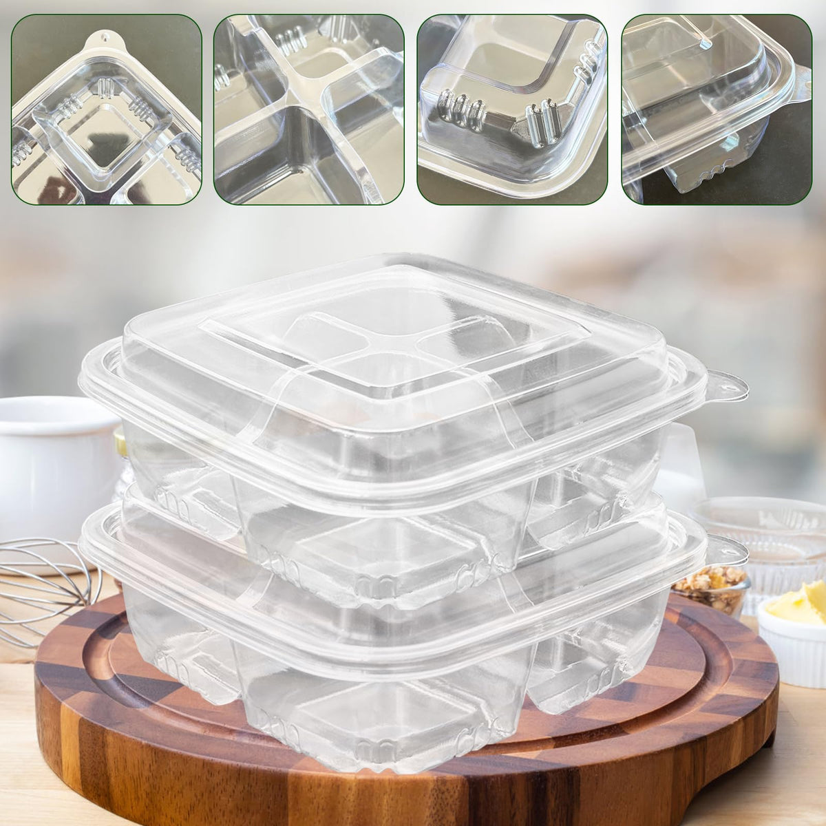 Haawooky clear meal prep container shows portions and stays lightweight for daily use