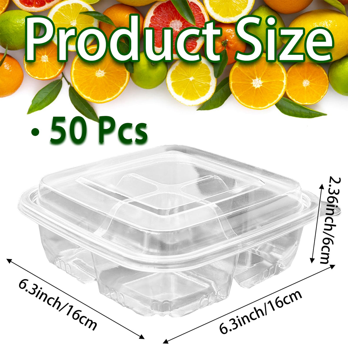 Haawooky four-compartment lunch box keeps foods separate and easy to transport