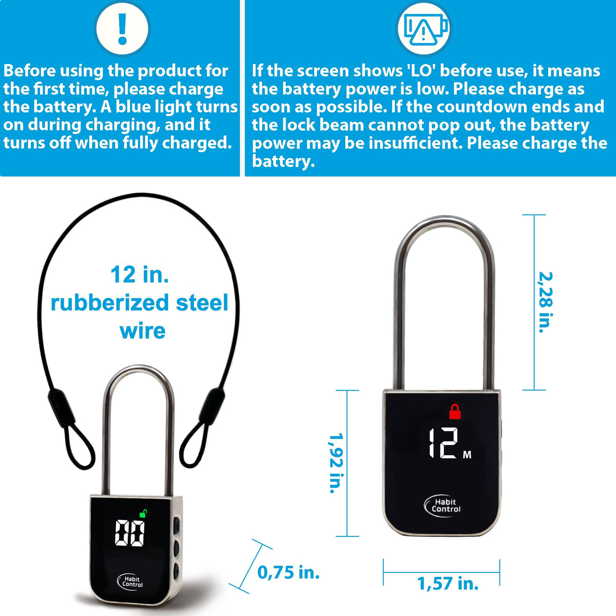 Habit Control timer lock securing phones and consoles during focus