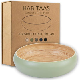HABITAAS gift-ready fruit bowl in Sage, ideal housewarming present.