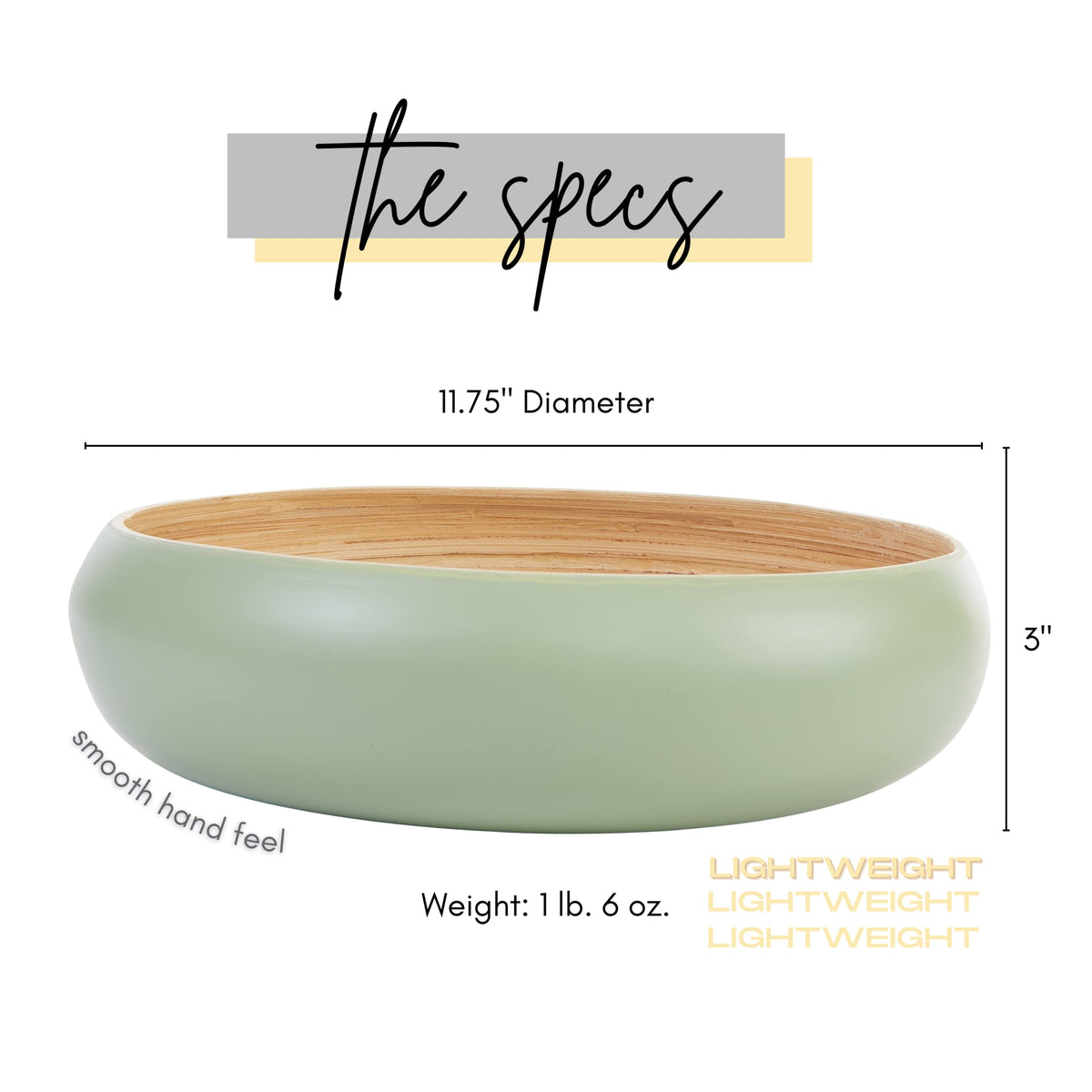 HABITAAS fruit bowl with lacquered interior resists moisture during daily use.