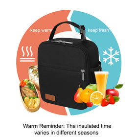 HABOPET lunch box front zipper pocket helps organize snacks
