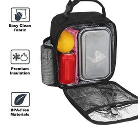 HABOPET lunch box side water bottle holder adds convenient storage