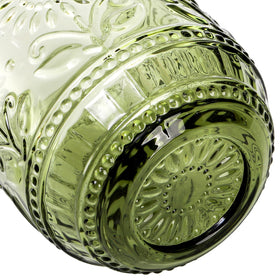 Hacaroa green-hued glasses emphasize vintage charm for cocktails.