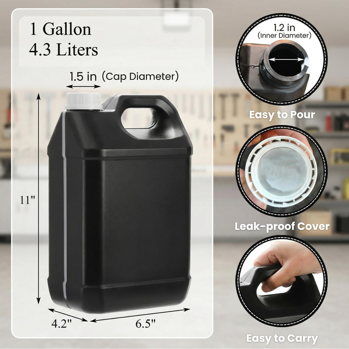 Hacaroa hdpe jug with ergonomic handle for comfortable carrying and pouring.