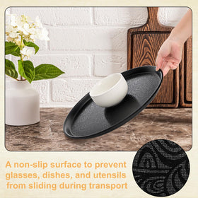 Hacaroa lightweight durable PP tray easy to carry.